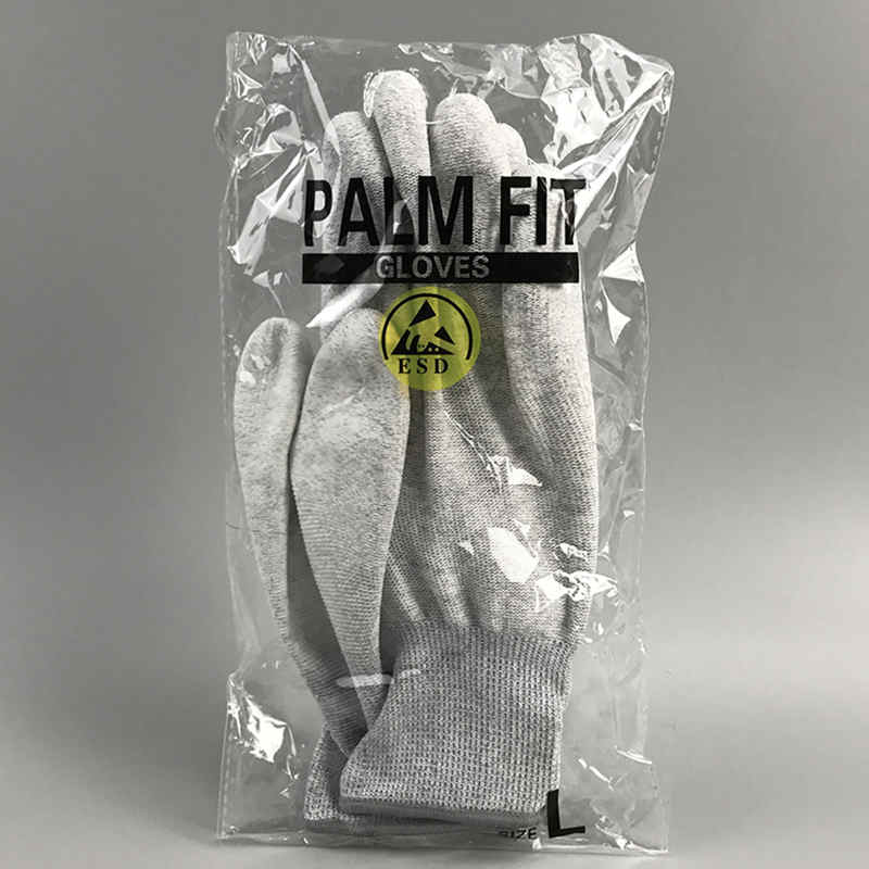 Ugljična vlakna najlon ESD Palm Pu obložena rukavica